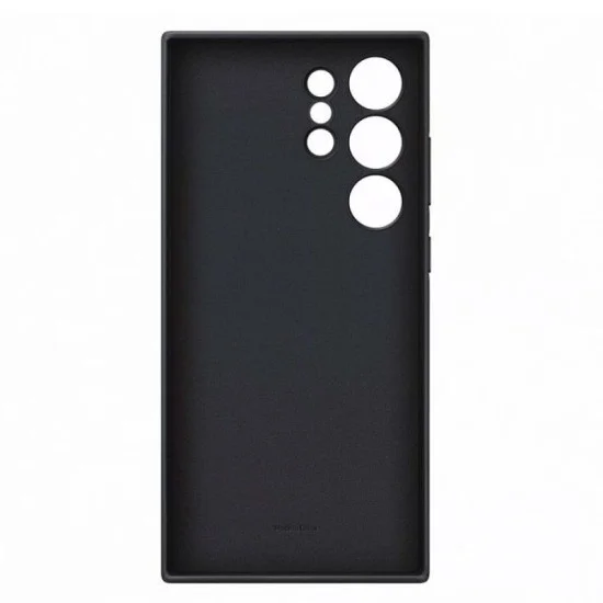Cover Samsung S24 Ultra Vegan Leather Case &ndash; Black